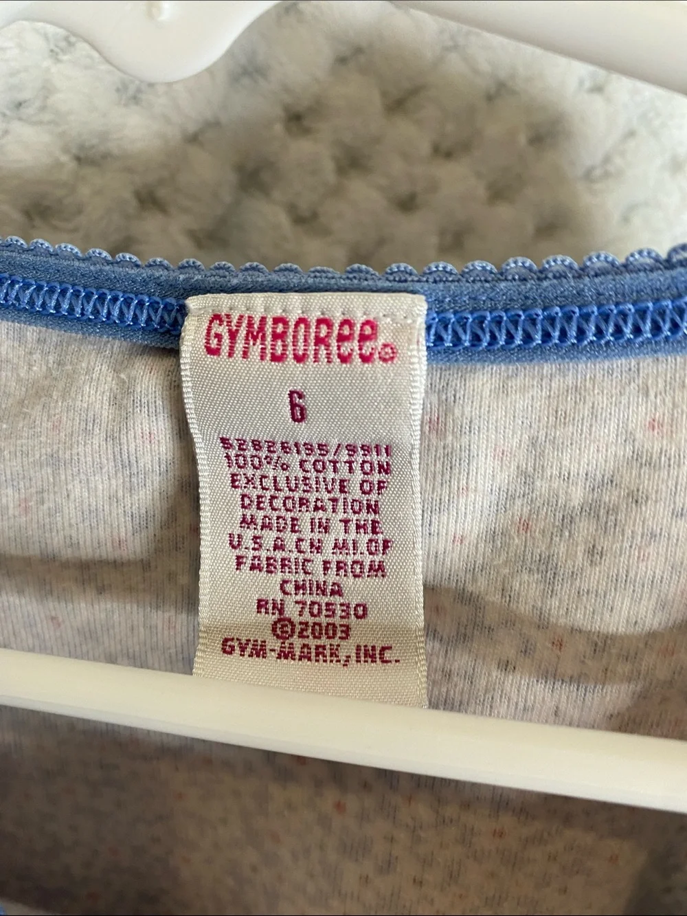 Vintage Gymboree Red white and blue floral top